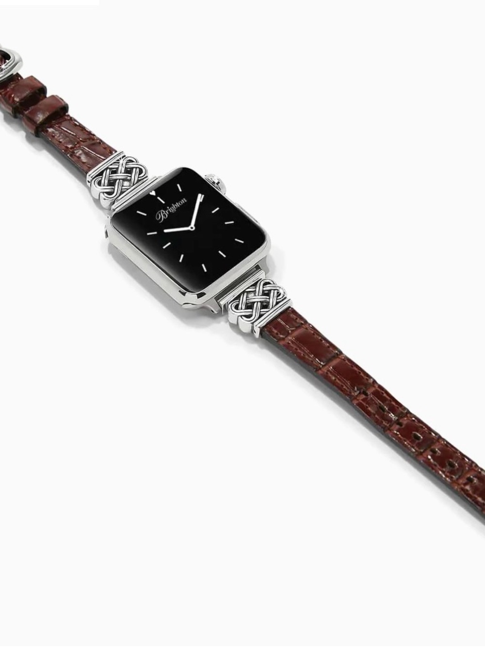 NWT Brighton Interlok Reversible Leather Brown & Black Smartwatch Band ($128) - Picture 2 of 7